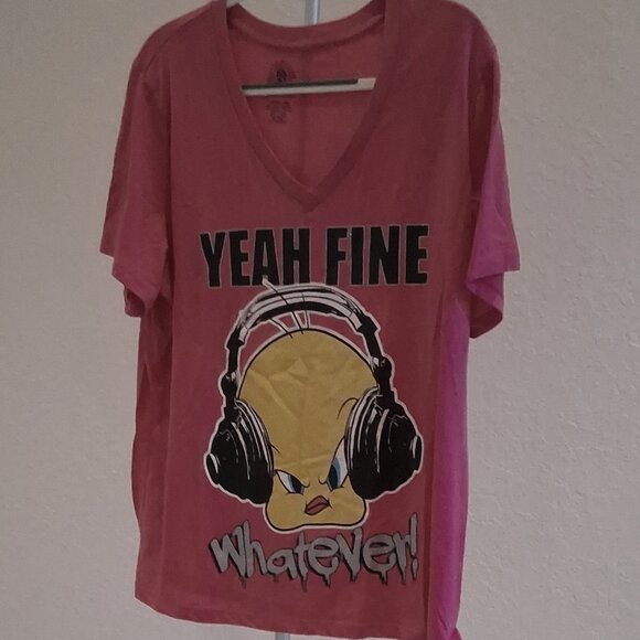 Vintage Looney Tunes Tweety Bird "Whatever" T-shirt - Picture 2 of 4